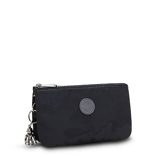 Kipling Creativity Large Classic Pouch Bags Black Camo Embossed | CA 2073TC